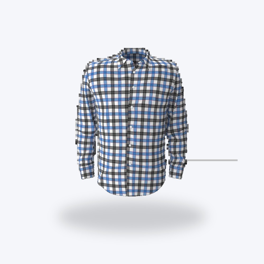 Men Slim Fit Checkered Spread Collar Casual Shirt